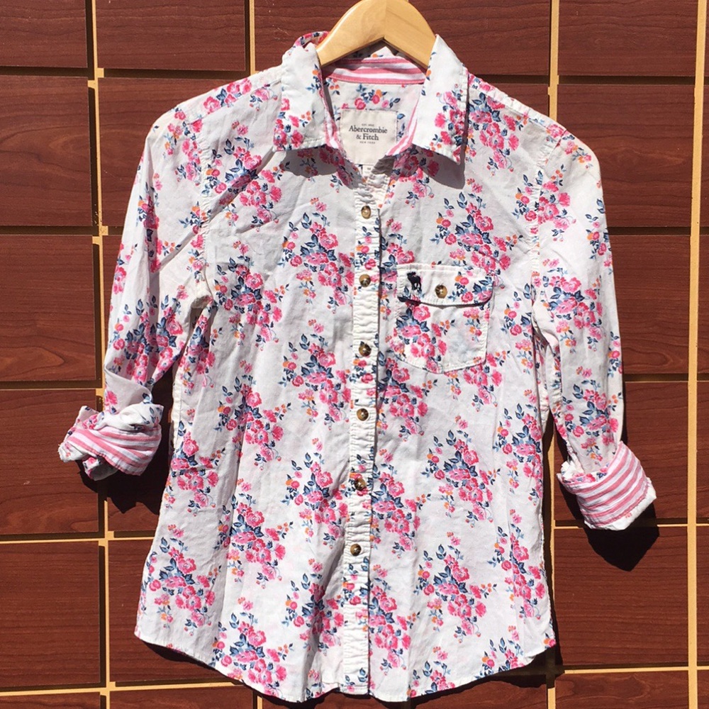 A&F Floral Button Down